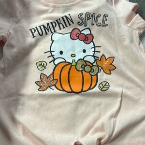 Hello kitty pumpkin spice 6x shirt Sanrio